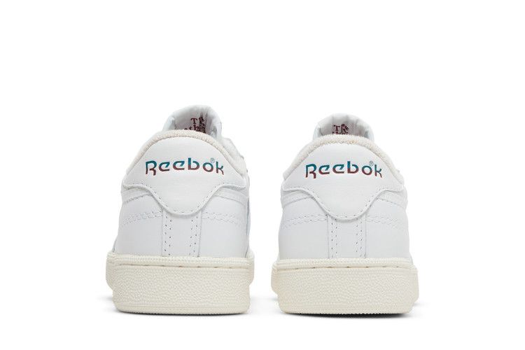 Reebok Club C 85 Vintage 'Split Logo - Teal Burgundy' — Footwear White/Seaport Teal/Classic Burgundy