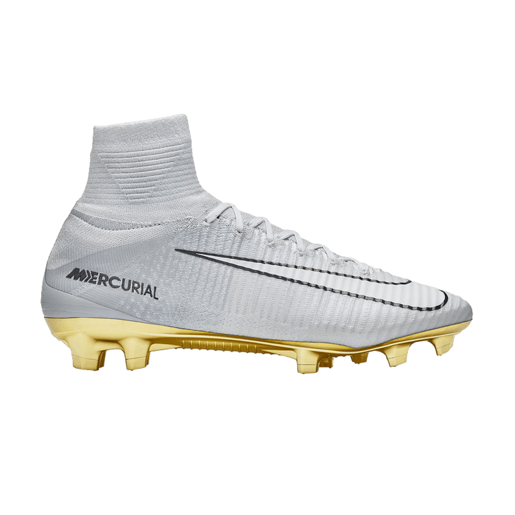 Nike Mercurial Superfly V CR7 SE FG 'Vitorias' — White/Gold