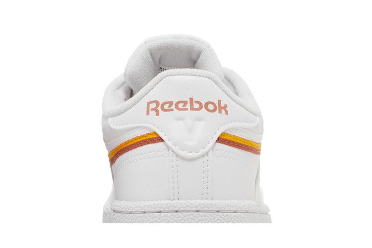 Reebok Club C 85 Vegan 'White Collegiate Gold' — Footwear White/Collegiate Gold/Baked Earth