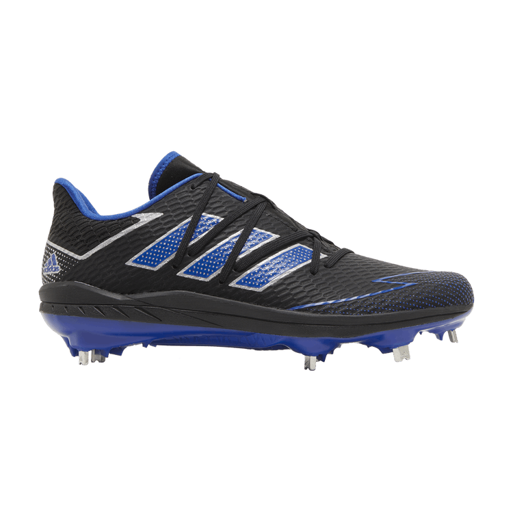 Adidas Adizero Afterburner 7 'Black Royal Blue' — Core Black/Royal Blue/Silver Metallic