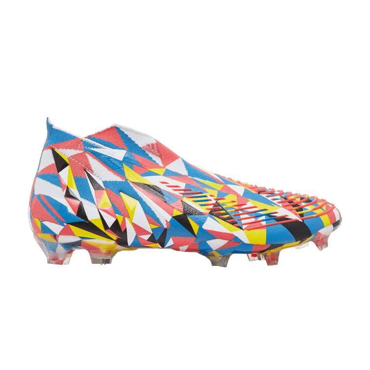 adidas Predator Edge+ FG 'Geometric' — Bright Blue/Team Yellow/Solar Red