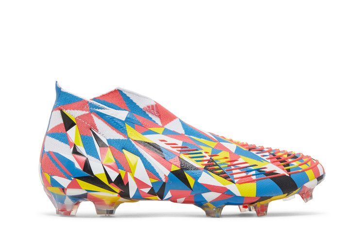 adidas Predator Edge+ FG 'Geometric' — Bright Blue/Team Yellow/Solar Red