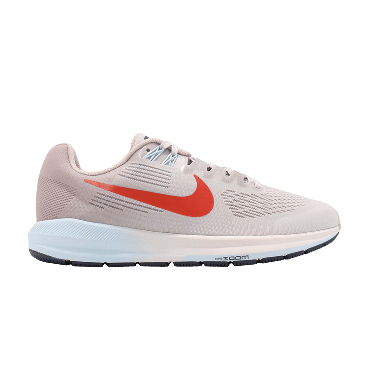 Nike Wmns Air Zoom Structure 21 'Vast Grey' — Vast Grey/Habanero Red