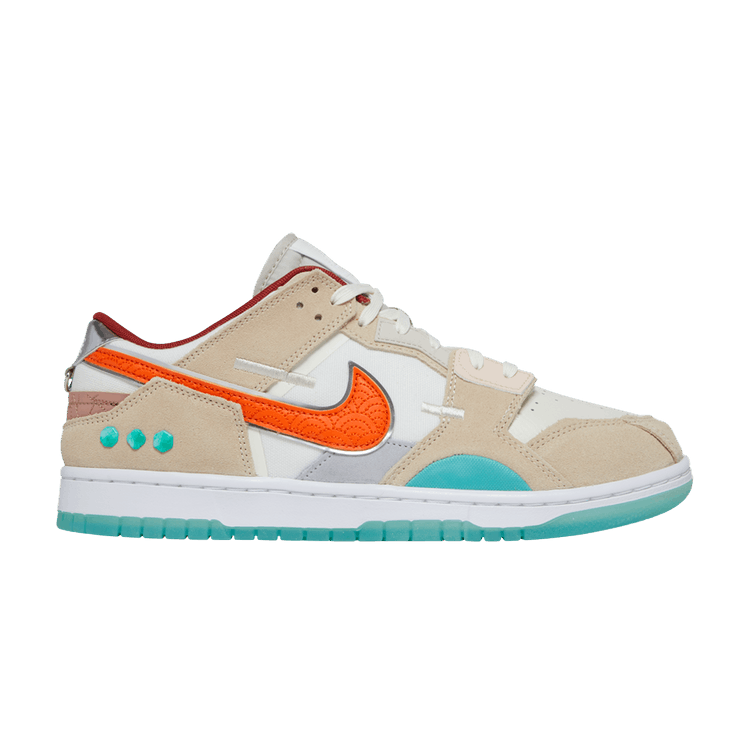 Nike Dunk Low Scrap 'Shapeless, Formless, Limitless' — Sail/Rush Orange/White