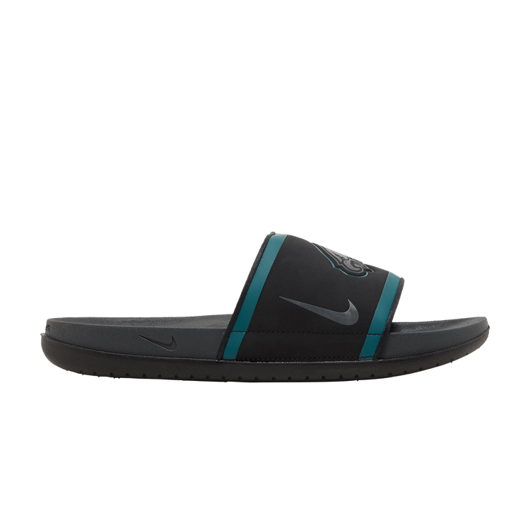 Nike NFL x OffCourt Slide 'Philadelphia Eagles 2022' — Black/Sport Teal/White/Anthracite