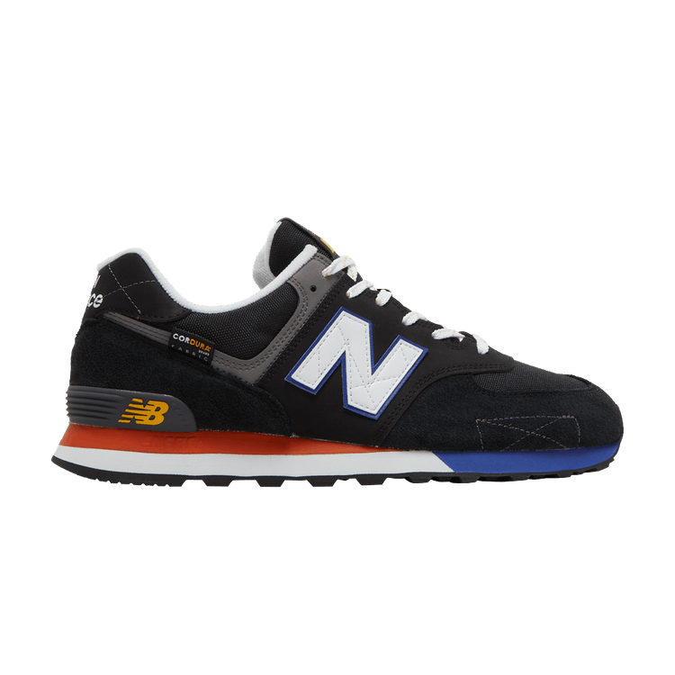 New Balance 574v2 'Black Poppy' — Black/Poppy