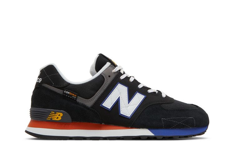 New Balance 574v2 'Black Poppy' — Black/Poppy