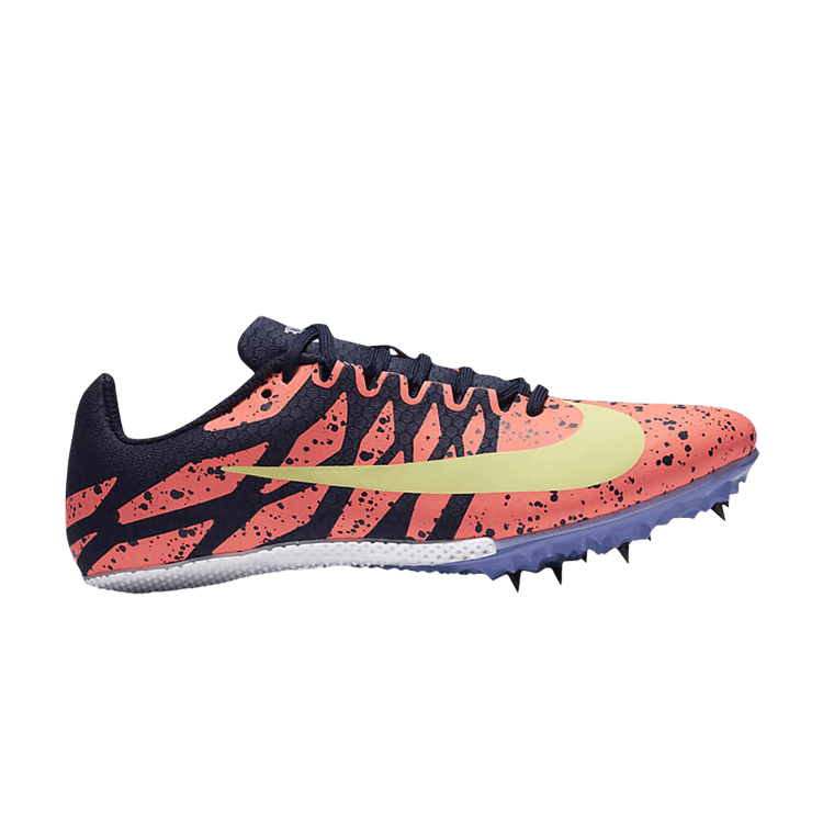 Nike Wmns Zoom Rival S 9 'Paint Splatter - Bright Mango Zitron' — Bright Mango/Blackened Blue/Purple Pulse/Light Zitron
