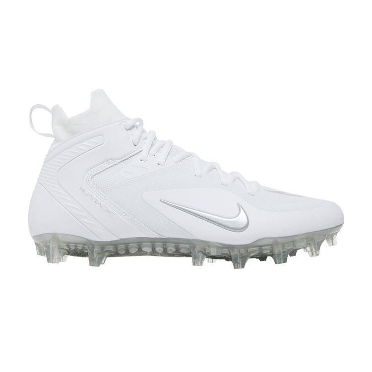 Nike Alpha Huarache 8 Elite 'White Metallic Silver' — White/Vapor Green/Metallic Silver