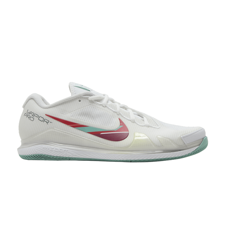Nike Court Air Zoom Vapor Pro 'White Washed Teal' — White/Habanero Red/Pomegranate/Washed Teal