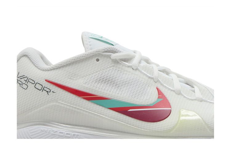 Nike Court Air Zoom Vapor Pro 'White Washed Teal' — White/Habanero Red/Pomegranate/Washed Teal