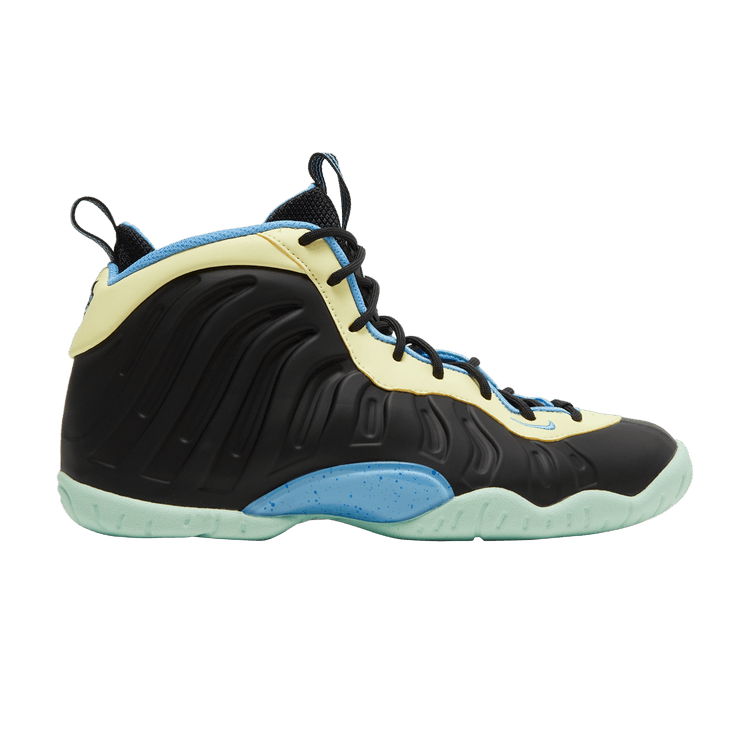 Nike Little Posite One GS 'Black Multi Color' — Black/Citron Tint/Mint Foam/University Blue