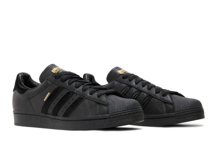 Kader Sylla x adidas Superstar ADV 'Monochrome Black' — Core Black/Core Black/Gold Metallic