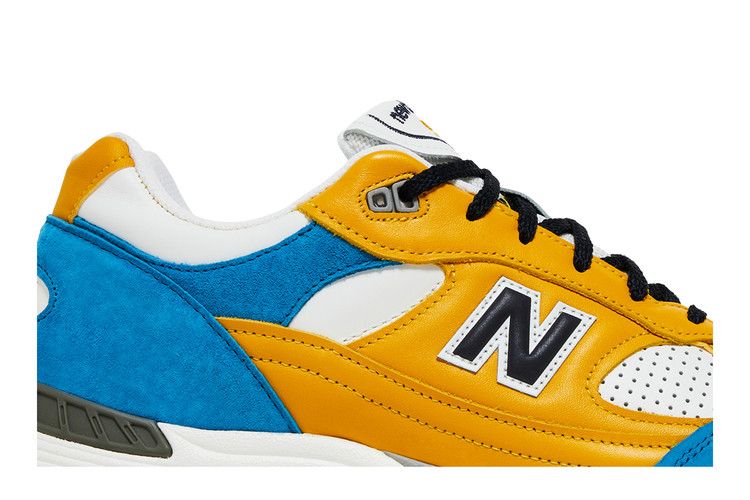 Sneakersnstuff x New Balance 991 Made in England 'Blue Yellow' — Yellow/Blue/White/Grey
