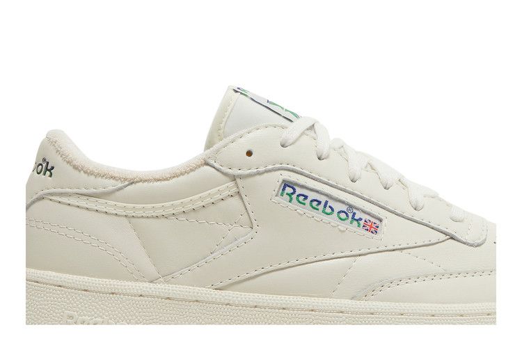 Reebok Club C 85 Vintage 'Split Logo - Cobalt Green' — Chalk/Classic Cobalt/Glen Green