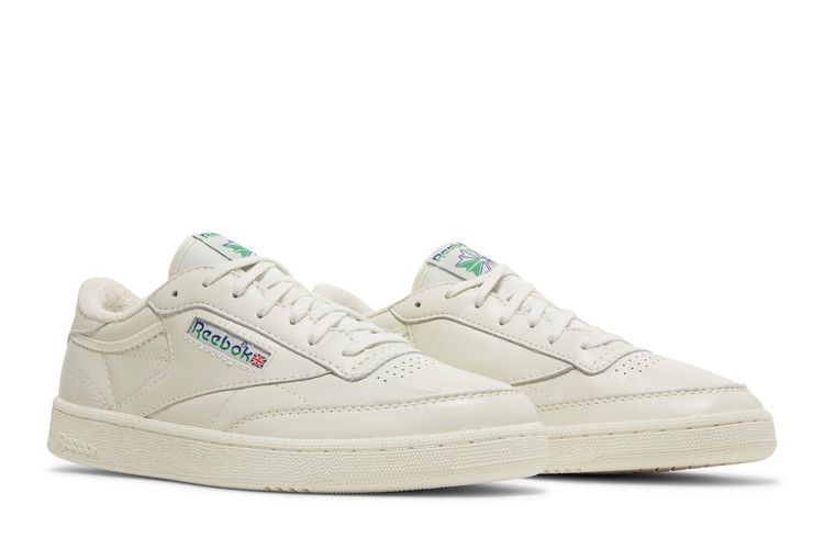Reebok Club C 85 Vintage 'Split Logo - Cobalt Green' — Chalk/Classic Cobalt/Glen Green