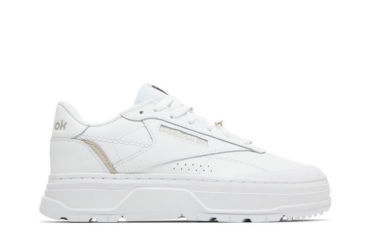 Reebok Wmns Club C Double Geo 'White Moonstone' — Footwear White/Footwear White/Moonstone