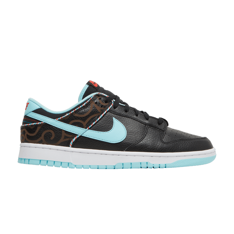 Nike Dunk Low SE 'Barber Shop - Black' — Black/Copa/White/Chile Red