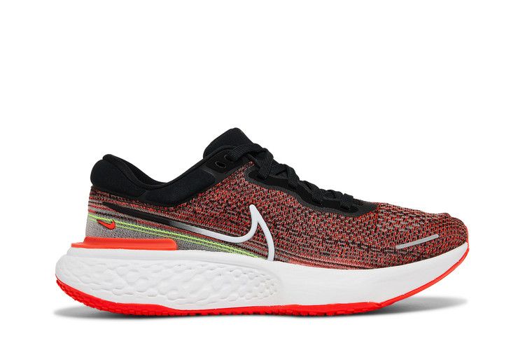 Nike ZoomX Invincible Run Flyknit 'Black Bright Crimson' — Black/Bright Crimson/Volt/White