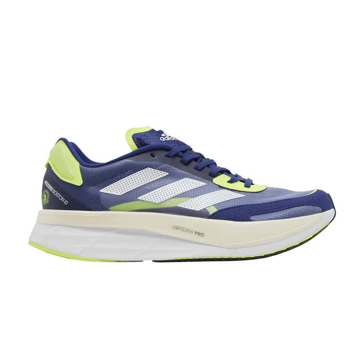 Adidas Adizero Boston 10 'Victory Blue Solar Yellow' — Victory Blue/Cloud White/Solar Yellow