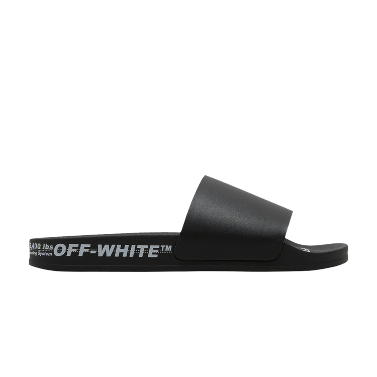 Off-White Industrial Belt Sliders 'Black' — Black
