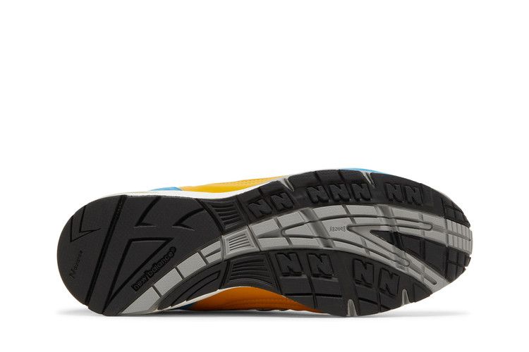 Sneakersnstuff x New Balance Wmns 991 Made in England 'Blue Yellow' — Yellow/Blue/White/Grey