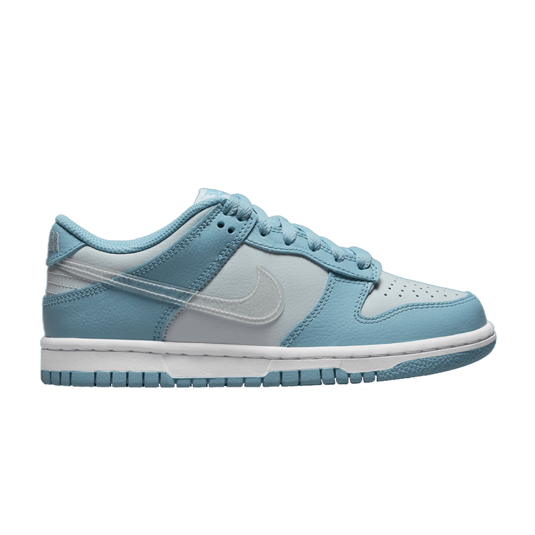 Nike Dunk Low GS 'Aura Clear' — Aura/Clear/Worn Blue/White