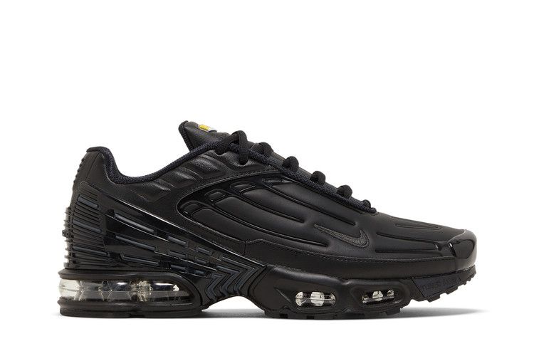 Nike Air Max Plus 3 Leather 'Triple Black' — Black/Dark Smoke Grey (2)