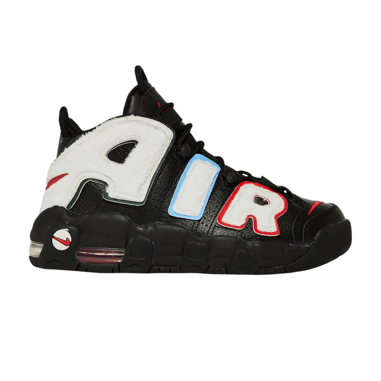 Nike Air More Uptempo GS 'Big Air' — Black/White/Pro Green/University Red