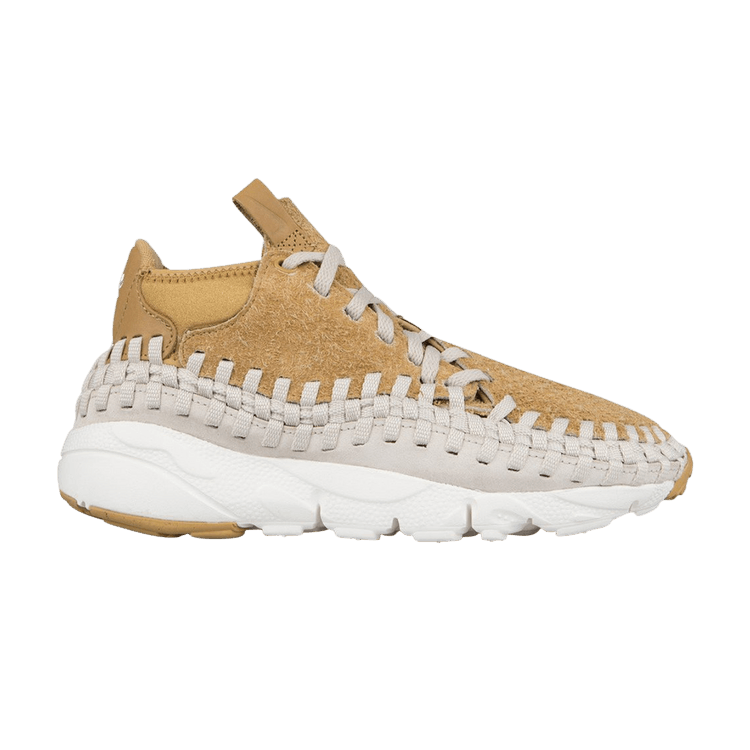 Nike Air Footscape Woven Chukka QS 'Hairy Suede' — Flat Gold/Light Orwood Brown-Summit White