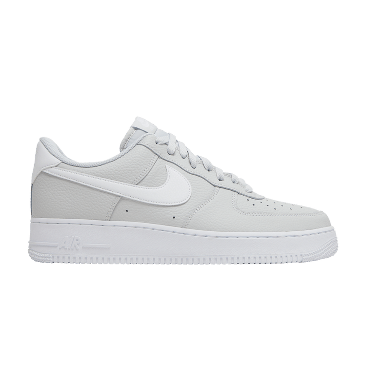 Nike Air Force 1 '07 'Pebbled' — Pure Platinum/White/White