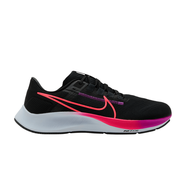 Nike Air Zoom Pegasus 38 'Black Hyper Violet' — Black/Off-Noir/Hyper Violet/Flash Crimson