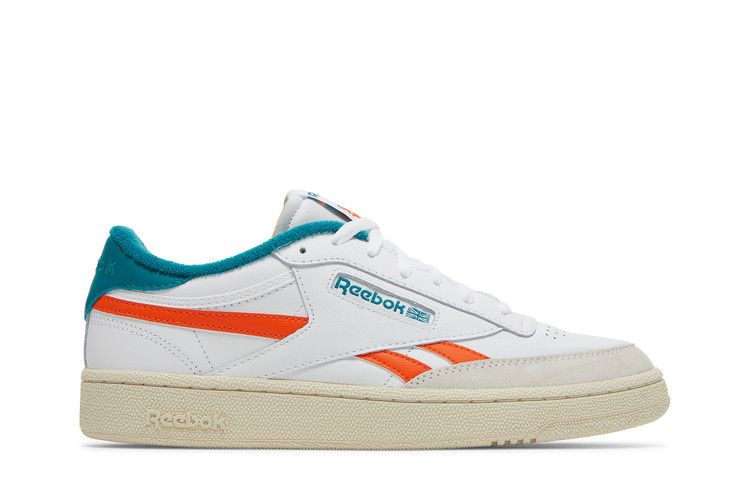 Reebok Club C Revenge 'White Seaport Teal' — Footwear White/Pump Orange/Seaport Teal