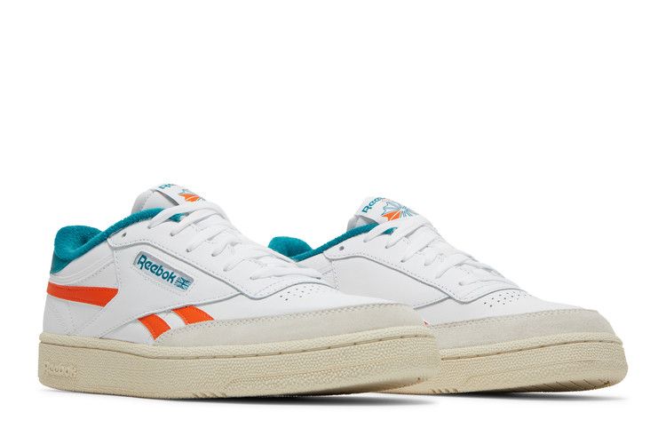 Reebok Club C Revenge 'White Seaport Teal' — Footwear White/Pump Orange/Seaport Teal