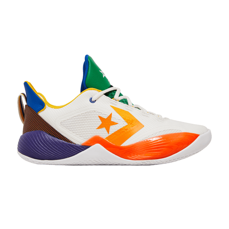 Converse All Star BB Shift 'White Multi-Color' — Egret/Bold Mandarin/Amarillo