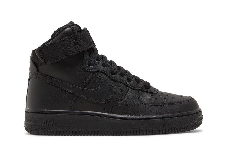 Nike Wmns Air Force 1 High 'Triple Black' — Black/Black/Black/Black (2)