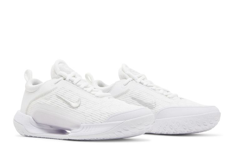 Wmns NikeCourt Zoom NXT 'White Metallic Silver' — White/Grey Fog/Metallic Silver