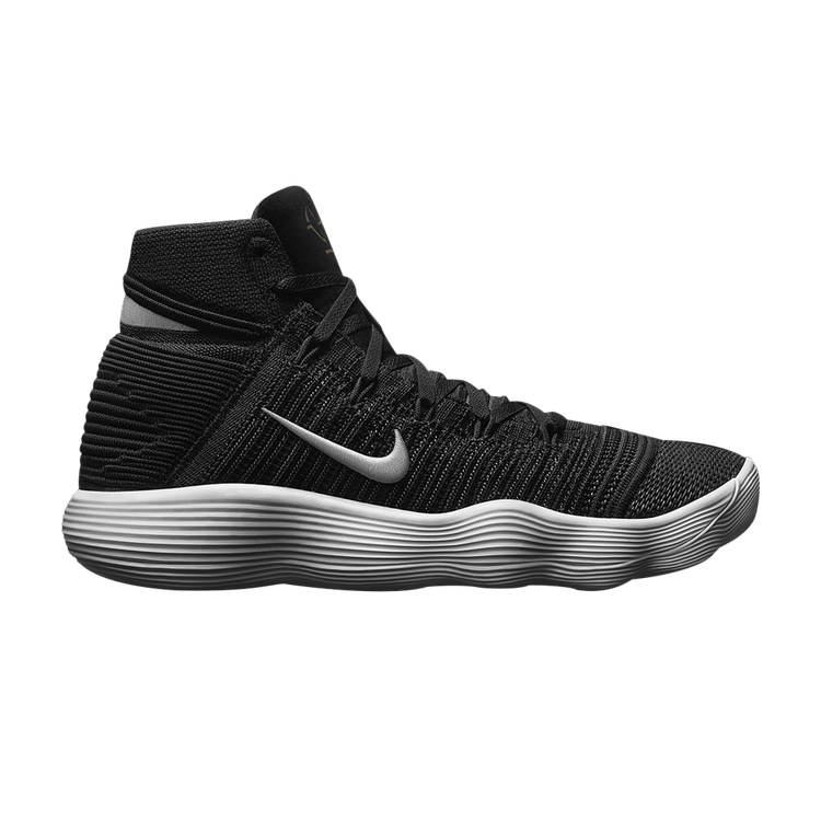 Nike Hyperdunk 2017 Flyknit 'Black' — Black/Metallic Silver