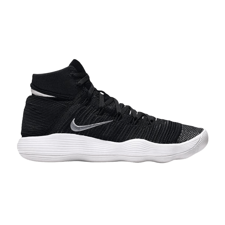 Nike Hyperdunk 2017 Flyknit EP 'Black' — Black/Metallic Silver