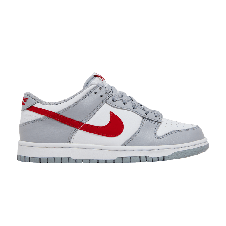 Nike Dunk Low GS 'Grey Red' — Grey Red