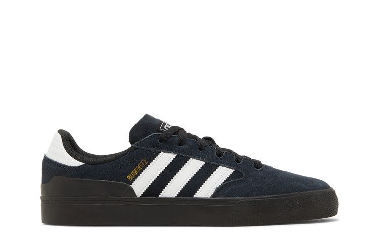Adidas Busenitz Vulc 2 'Black Gold Metallic' — Core Black/Cloud White/Gold Metallic