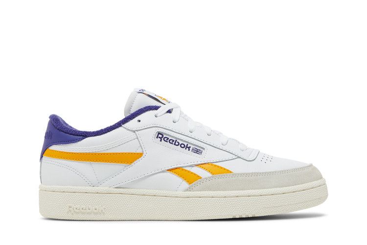 Reebok Club C Revenge 'White Bold Purple' — Footwear White/Collegiate Gold/Bold Purple