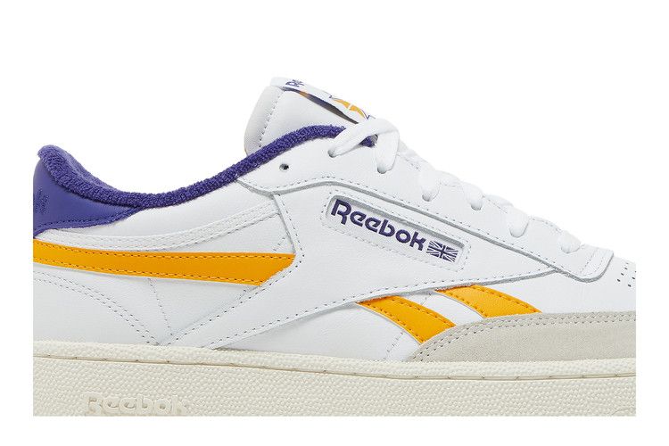 Reebok Club C Revenge 'White Bold Purple' — Footwear White/Collegiate Gold/Bold Purple