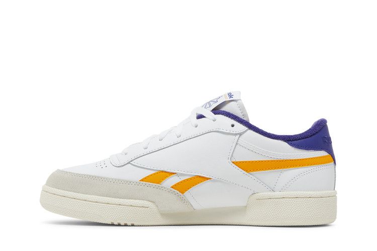 Reebok Club C Revenge 'White Bold Purple' — Footwear White/Collegiate Gold/Bold Purple