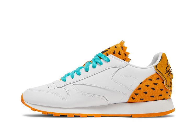 Flintstones Meet Jetsons x Reebok Classic Leather 'Baby Puss' — Footwear White/Golden Horizon/Boldly Yellow