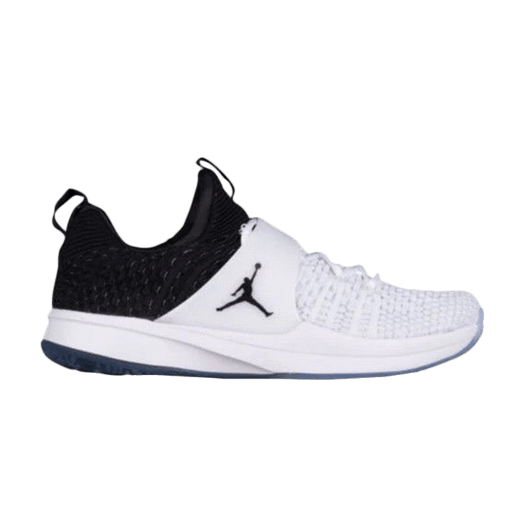 Air Jordan Trainer 2 Flyknit 'Black White' — White/Black-Black