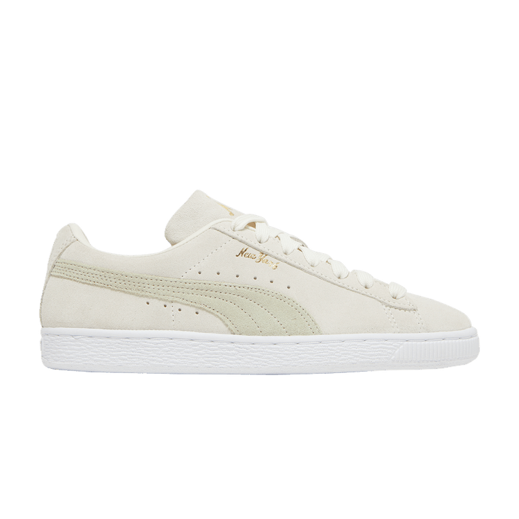 Puma Wmns Suede Classic 21 'NYC' — Pristine/Spring Moss/Team Gold