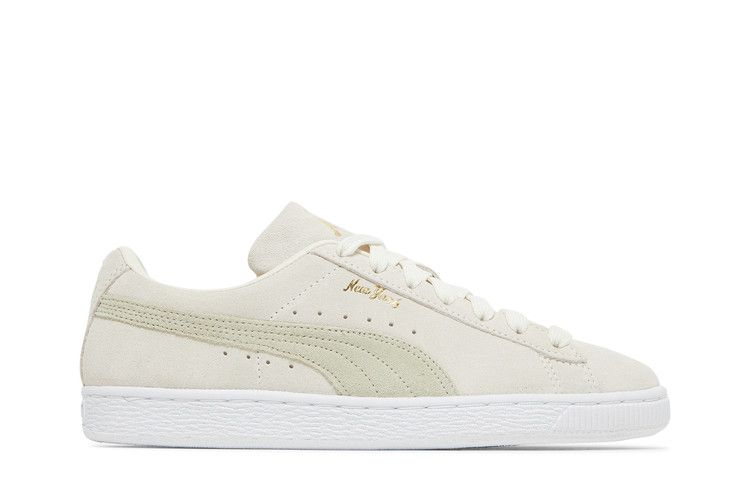 Puma Wmns Suede Classic 21 'NYC' — Pristine/Spring Moss/Team Gold