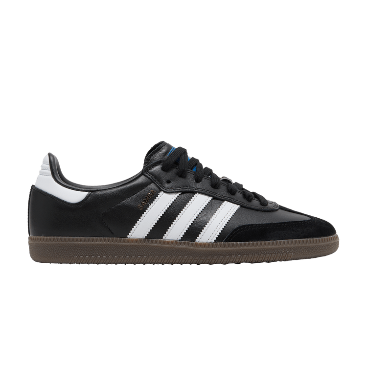 adidas Samba ADV 'Black White Gum' — Core Black/Cloud White/Gold Metallic