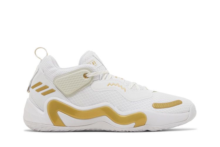 Adidas D.O.N. Issue #3 'White Gold Metallic' — Footwear White/Gold Metallic/Footwear White